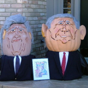 2004 John Kerry 75 lbs. & George W. Bush 160 lbs.