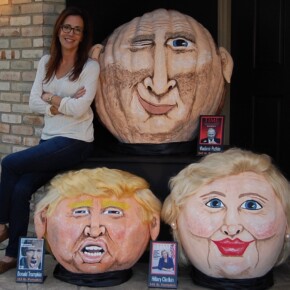 2016 'Every Vote Counts' Vladimir PutKin 341 lbs., Donald TrumpKin 133 lbs. and Hillary ClintKin 145 lbs.